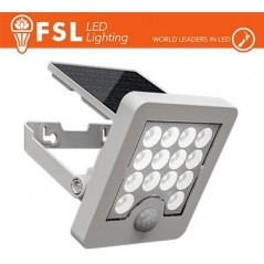 Faro da esterno solare con sensore di movimento 40W (4 led) - Bianco