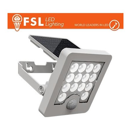 Faro da esterno solare con sensore di movimento 40W (4 led) - Bianco