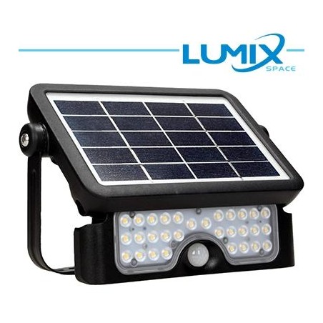Faretto solare LED senza fili 500lm - con sensori (movimento e crepuscolare)