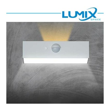 Lampada da parete solare LED 2 vie - senza fili con sensore pir