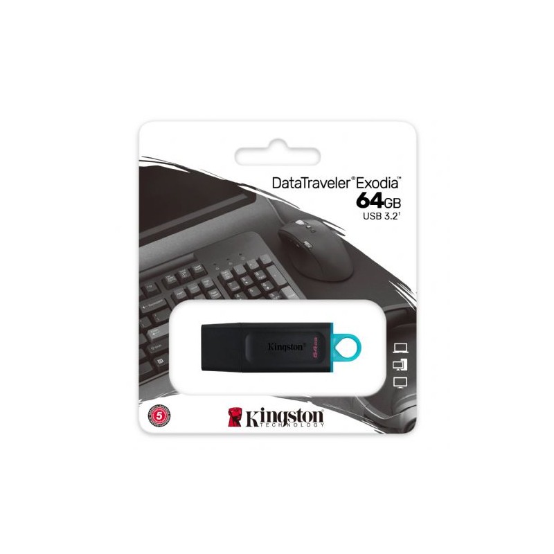 Kingston DataTraveler Exodia DTX/64GB Flash Drive USB 3.2 Gen 1