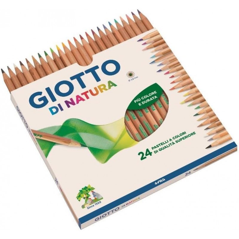 GIOTTO Di Natura - Astuccio di Matite Pastello Colorate