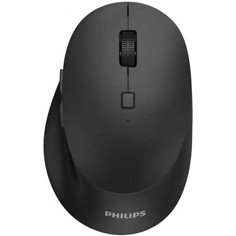 Philips SPK7507 Mouse wireless - Regolabile fino a 3200 dpi, 2,4 GHz, clic silenzioso con 6 pulsanti, colore nero