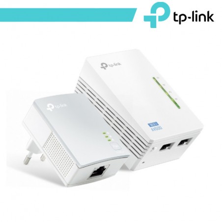 TP-Link Kit 2 powerline WiFi 2.4 GHz AV600 2+1 porte LAN - TL-WPA4220 KIT