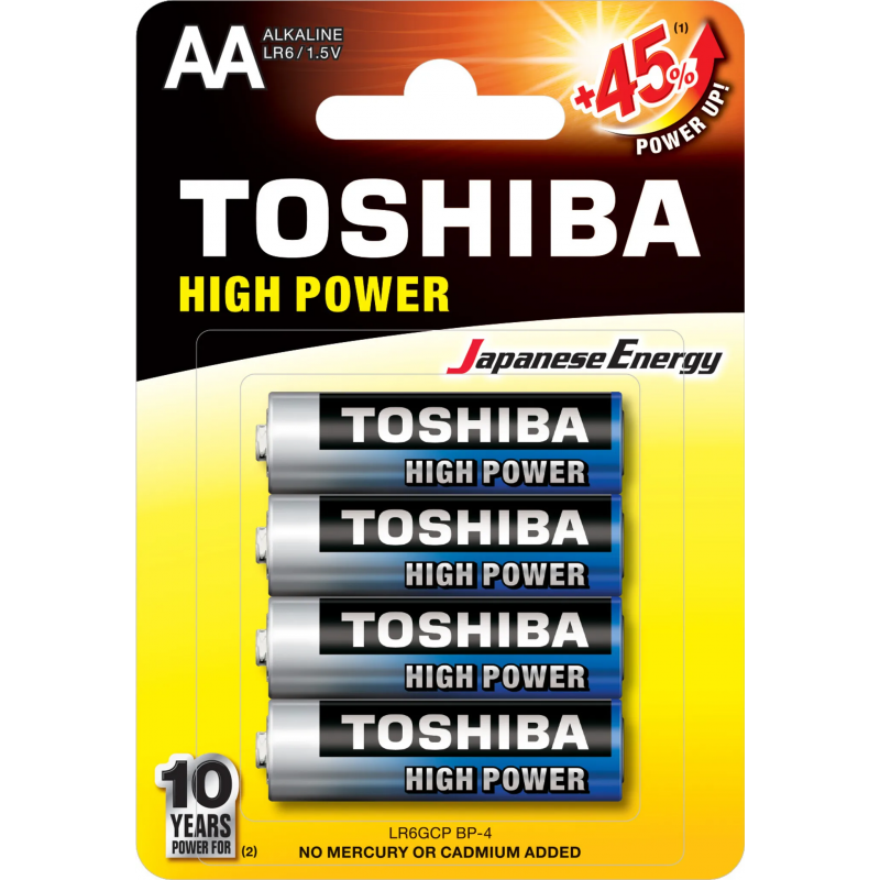 Toshiba LR6GCP BP-4 batteria domestica Batteria alcalina AA usa e getta