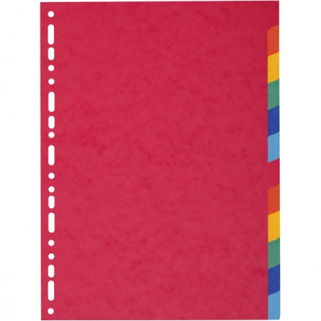 Separatore Forever - 12 tacche - cartoncino riciclato 220 gr - A4 - multicolore - Exacompta