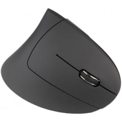TUCANO MOUSE VERTICALE ERGONOMICO WIRELESS RICARICABILE,6 TASTI, NERO