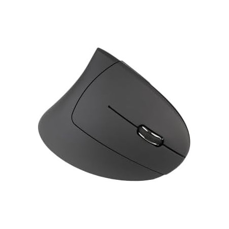 TUCANO MOUSE VERTICALE ERGONOMICO WIRELESS RICARICABILE,6 TASTI, NERO