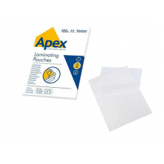 Pouches trasparente 303x426mm da 125micron in plastica, confezione da 100 pezzi - Apex