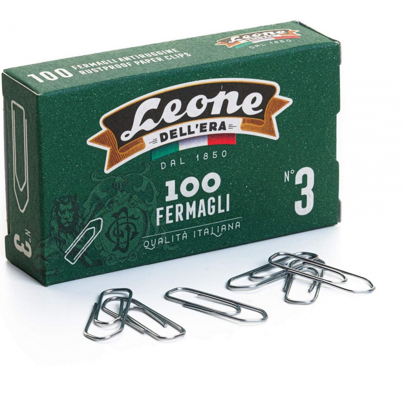 Fermagli Zincati Leone dell’Era 199923 – Confezione da 100 Pezzi, 28 mm