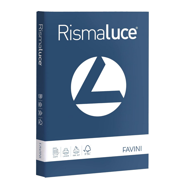 Carta colorata Favini Rismaluce A4 200 g/m² – Blu di Prussia – Risma da 125 fogli