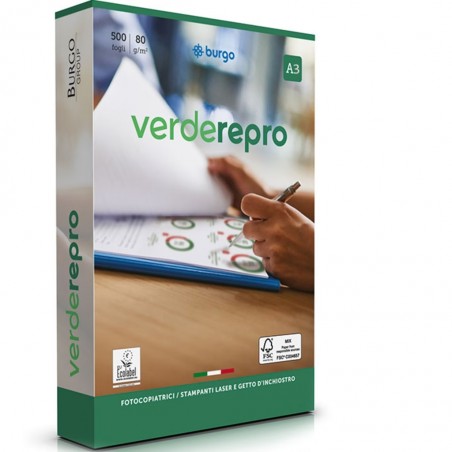 Carta bianca per fotocopie A3 g80 BURGO REPRO