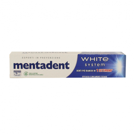 Dentifricio Mentadent White System 75 ML - CONFEZIONE DA 3