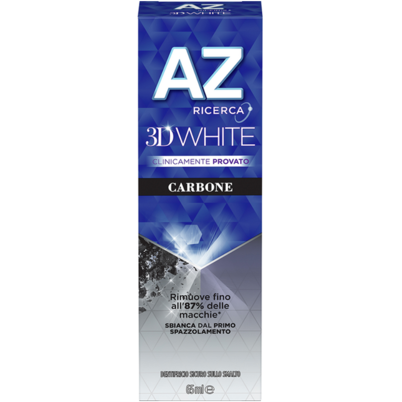 AZ DENTIFRICIO 3D WHITE CARBONE 65 ML - 3 PEZZI