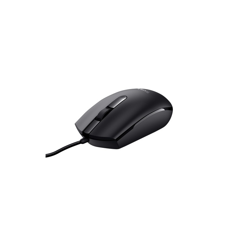 Trust TM-101 ECO Mouse Ottico USB Nero – Design Ergonomico e Sostenibile