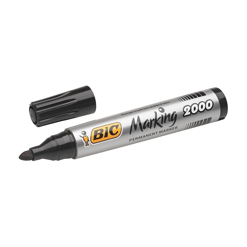 BIC Intensity Marking 2300 Pennarelli Indelebili Neri ECOlutions