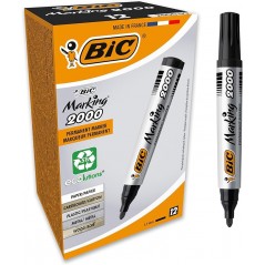 BIC Intensity Marking 2300 Pennarelli Indelebili Neri ECOlutions