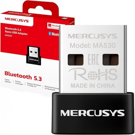 Mercusys MA530 Adattatore USB Bluetooth 5.3 per PC – Ultra Compatto Windows