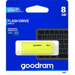 GoodRAM Pendrive 8GB UME2 yellow USB 2.0 - retail blister - UME2-0080Y0R11