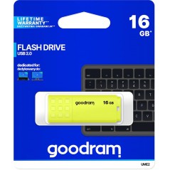 GoodRAM Pendrive 16GB UME2 yellow USB 2.0 - retail blister - UME2-0160Y0R11