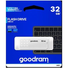 GoodRAM Pendrive 32GB UME2 white USB 2.0 - retail blister - UME2-0320W0R11