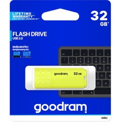 GoodRAM Pendrive 32GB UME2 yellow USB 2.0 - retail blister - UME2-0320Y0R11