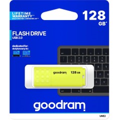GoodRAM Pendrive 128GB UME2 yellow USB 2.0 - retail blister - UME2-1280Y0R11