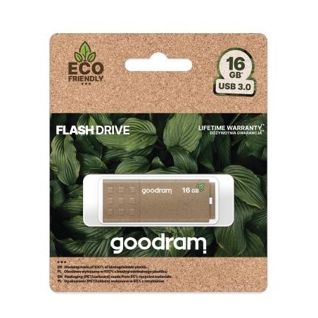 GoodRAM Pendrive 16GB UME3 GREEN USB 3.0 - retail blister - UME3-0160EFR11