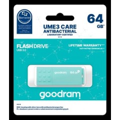 GoodRAM Pendrive 64GB UME3 CARE - ANTIBATTERICA - USB 3.0 - UME3-0640CRR11