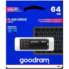 GoodRAM Pendrive 64GB BLACK USB 3.0 - retail blister - UME3-0640K0R11