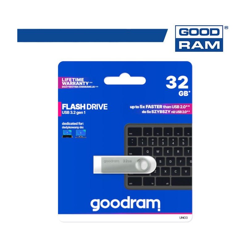 GoodRAM Pendrive 32GB UNO3 USB 3.2 - retail blister - UNO3-0320S0R11