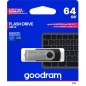 GoodRAM Pendrive 64GB UTS3 BLACK USB 3.0 - retail blister - UTS3-0640K0R11